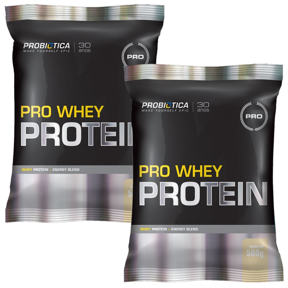 Kit 2X Pro Whey Protein Super Formula - 500g Baunilha - Probi�tica