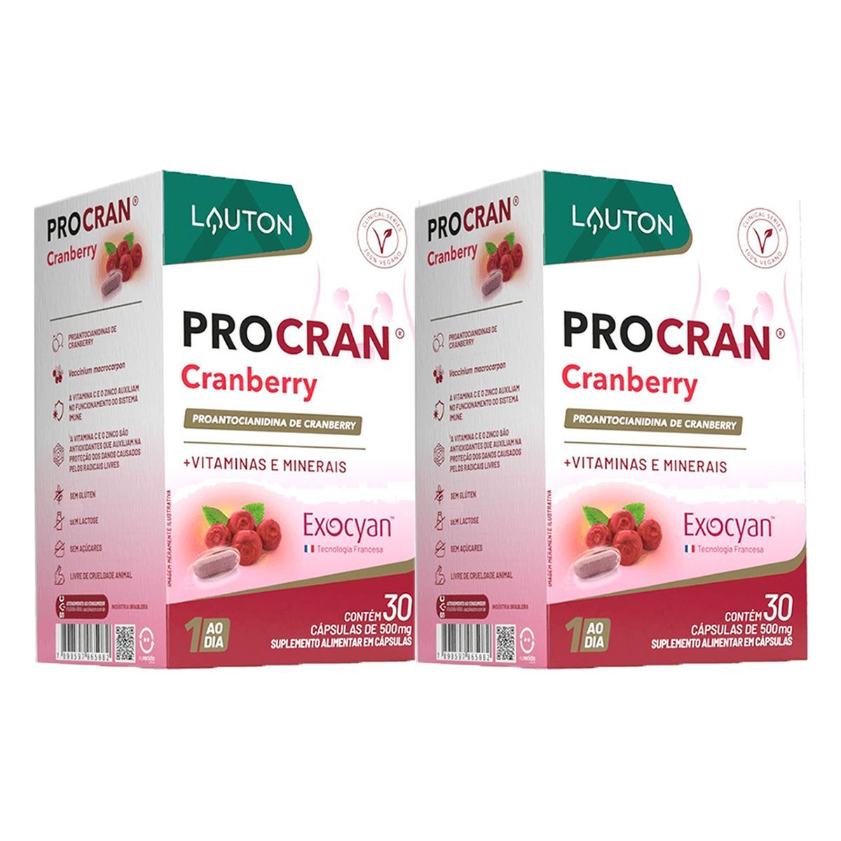 Kit 2X Procran Cranberry - 30 C�psulas - Lauton Nutrition
