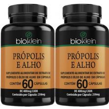 Kit 2X Pr�polis e Alho - 60 C�psulas - Bioklein
