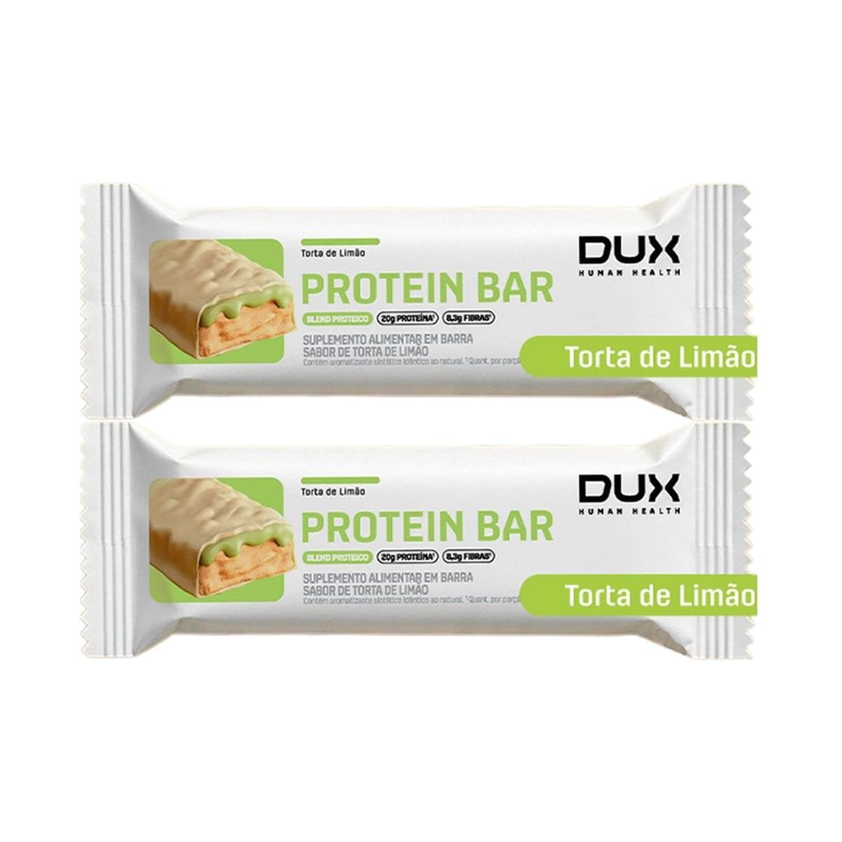 Kit 2X Protein Bar - 1 Unidade 60g Torta de Lim�o - Dux Human Healt
