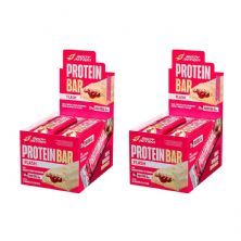 Kit 2X Protein Bar Flash - 10 Unidades 35g Chocolate Branco com Morango - Body Action