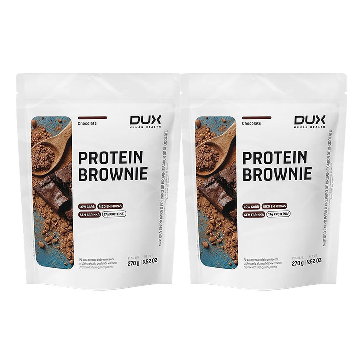 Kit 2X Protein Brownie - 270g - Dux Human Healt