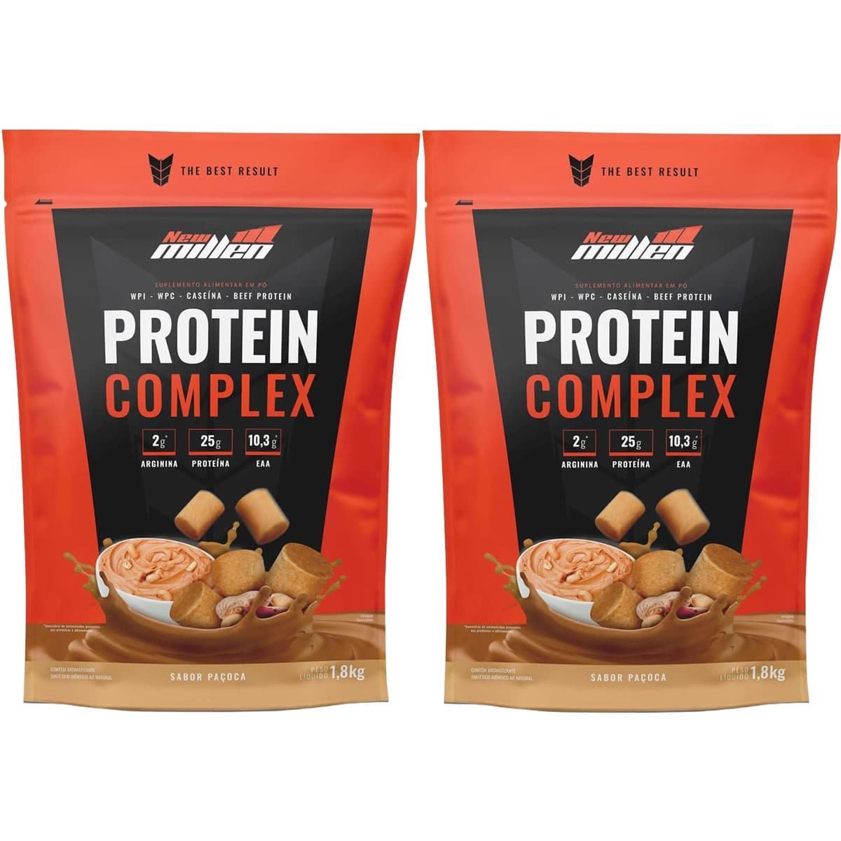 Kit 2X Protein Complex - 1800g Refil Pa�oca - New Millen