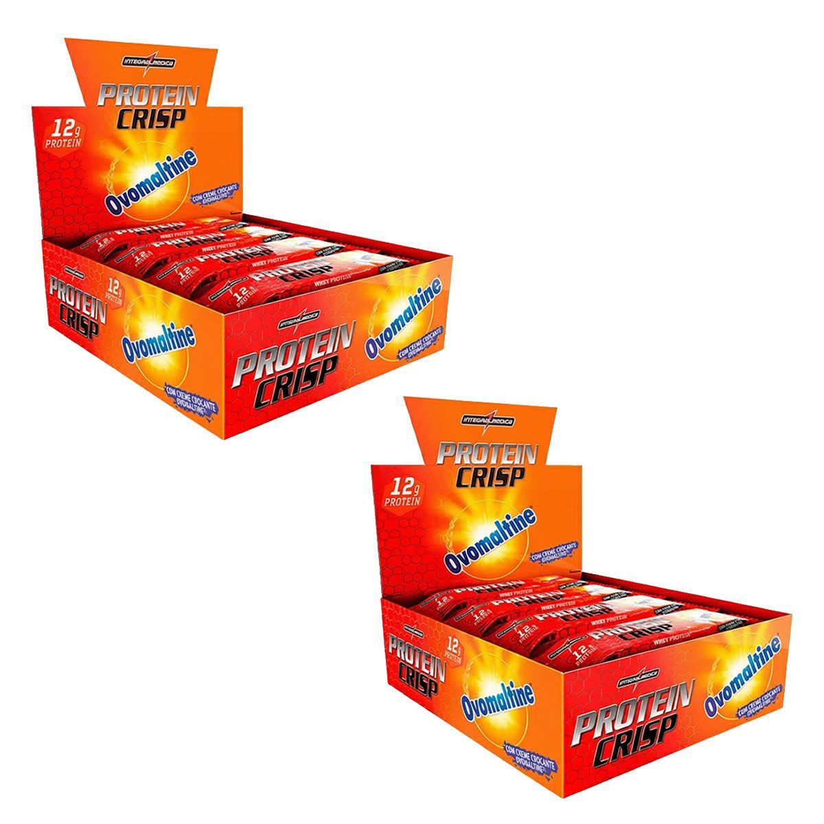 Kit 2X Protein Crisp Bar - 12 Unidades 45g Ovomaltine - Integral M�dica