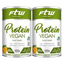 Kit 2X Protein Vegan Plant Based - 450g Banana - FTW
