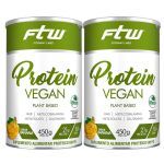 Kit 2X Protein Vegan Plant Based - 450g Banana - FTW