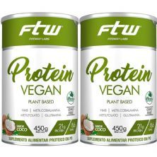 Kit 2X Protein Vegan Plant Based - 450g Coco - FTW
