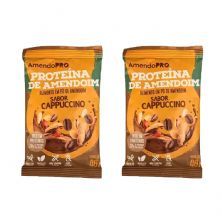 Kit 2X Proteina de Amendoim - 1 Unidade 40g Cappuccino - AmendoPr�