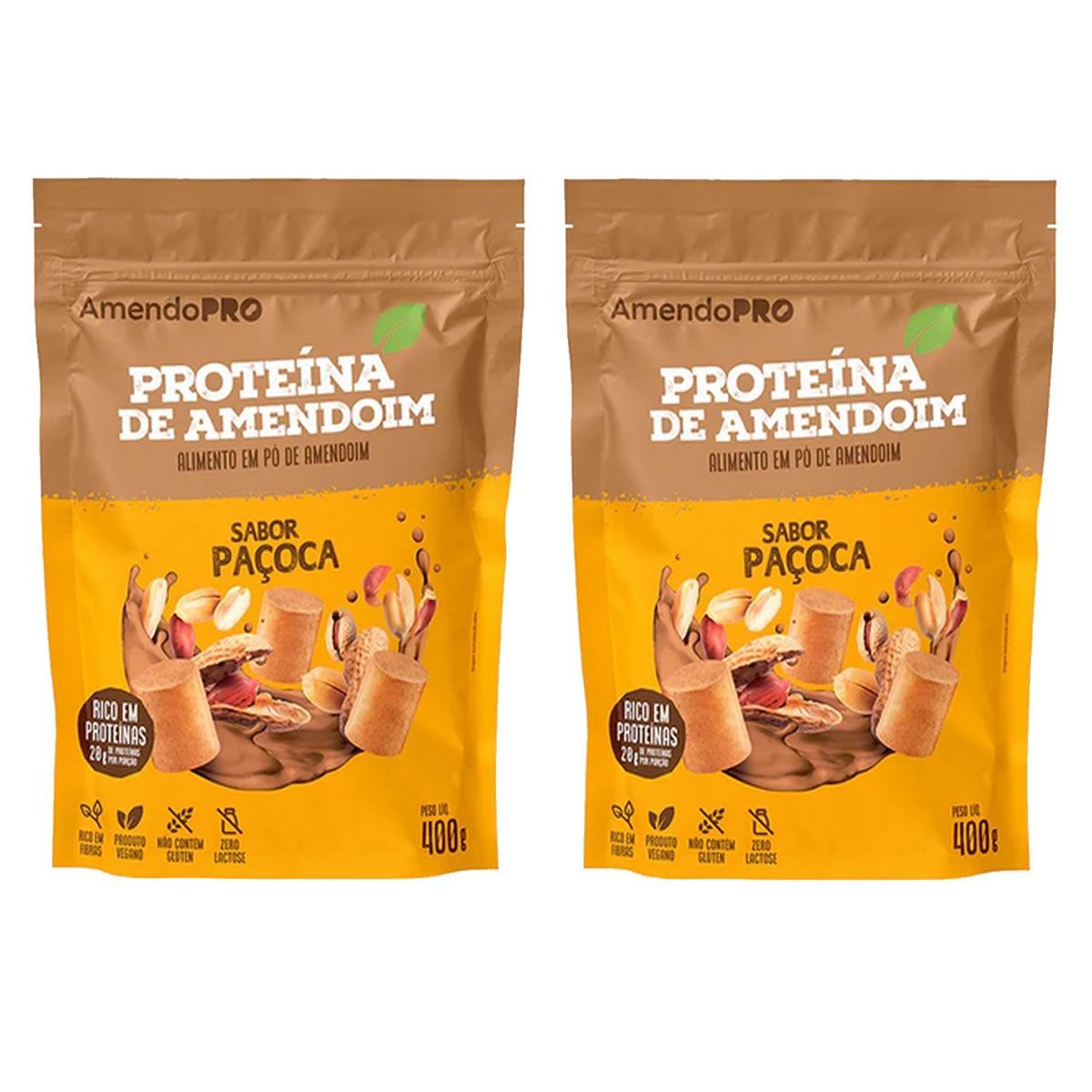 Kit 2X Proteina de Amendoim - Refil 400g Pa�oca - AmendoPro