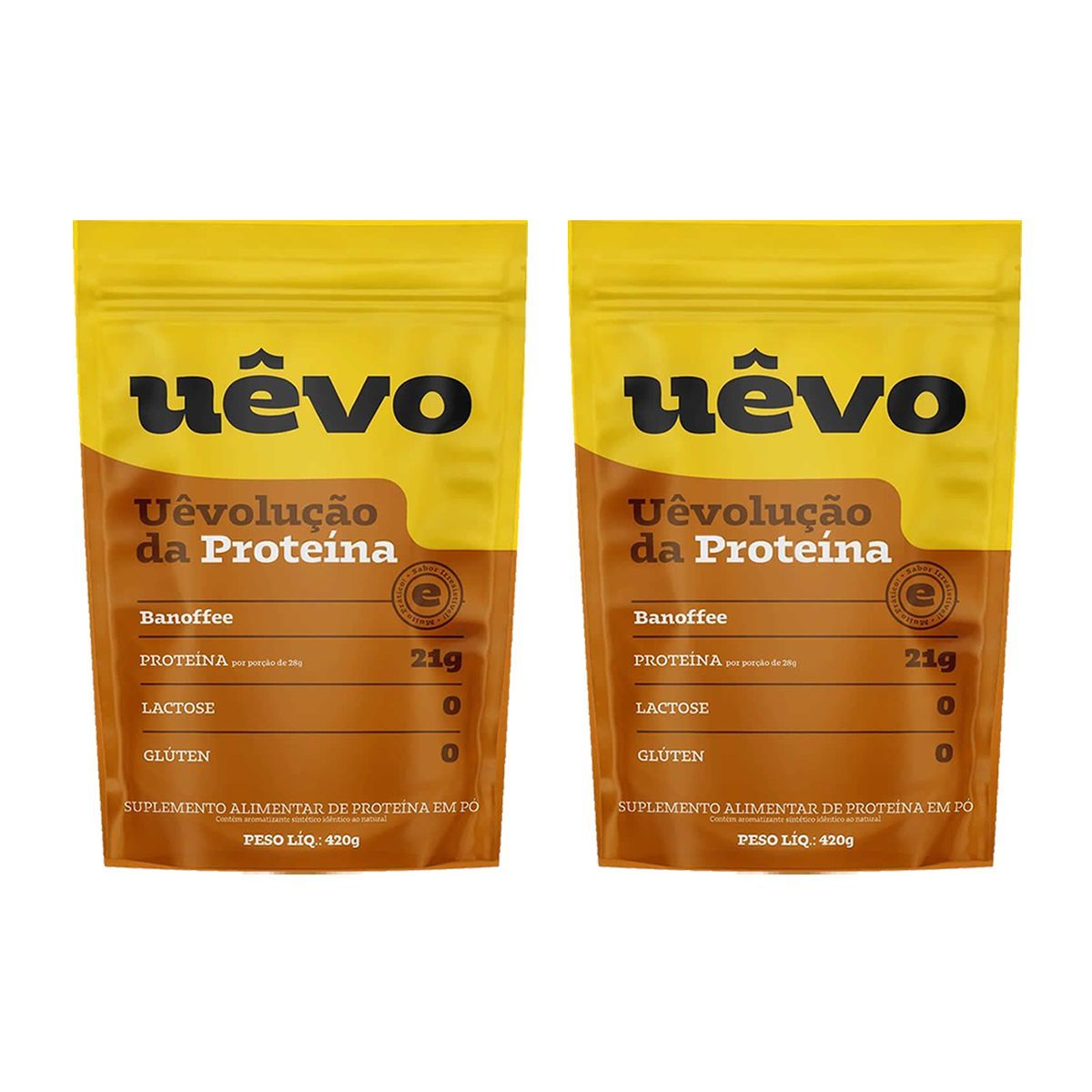 Kit 2X Prote�na U�vo - 420g Refil Banoffe - U�vo