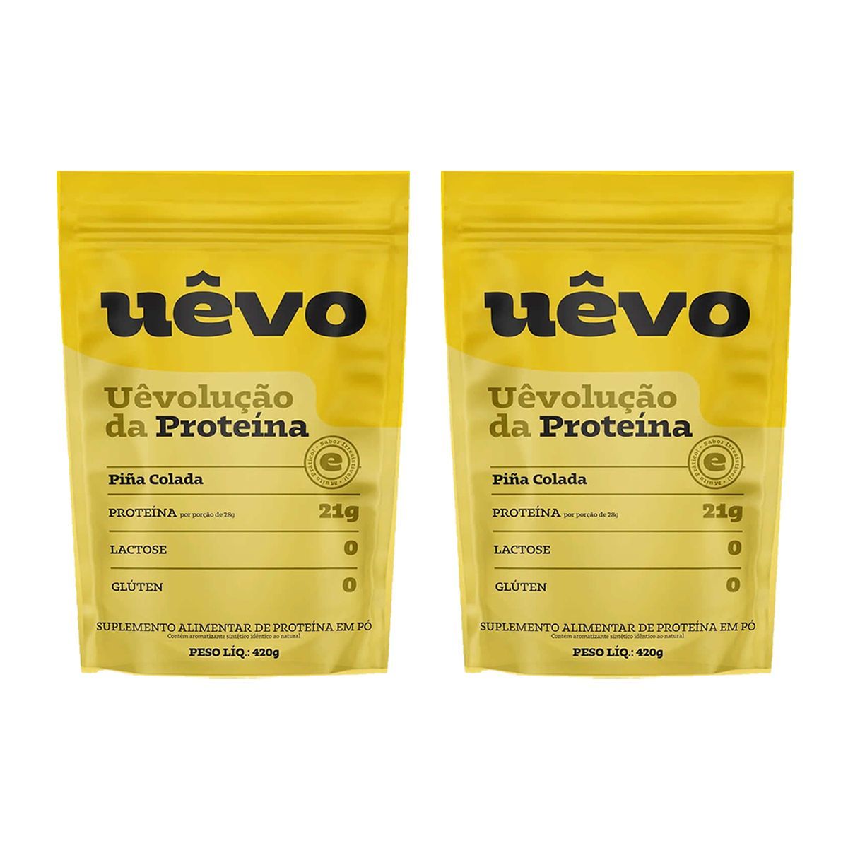 Kit 2X Prote�na U�vo - 420g Refil Pina Colada - U�vo