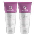 Kit 2X Protetor Solar Facial Toque Seco - 60g FPS 70 - Anasol