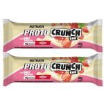 Kit 2X Proto Crunch Bar - 1 Barra de 60g Morango - Nutrata