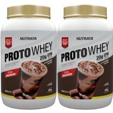 Kit 2X Proto Whey - 900g Chocolate Meio Amargo - Nutrata