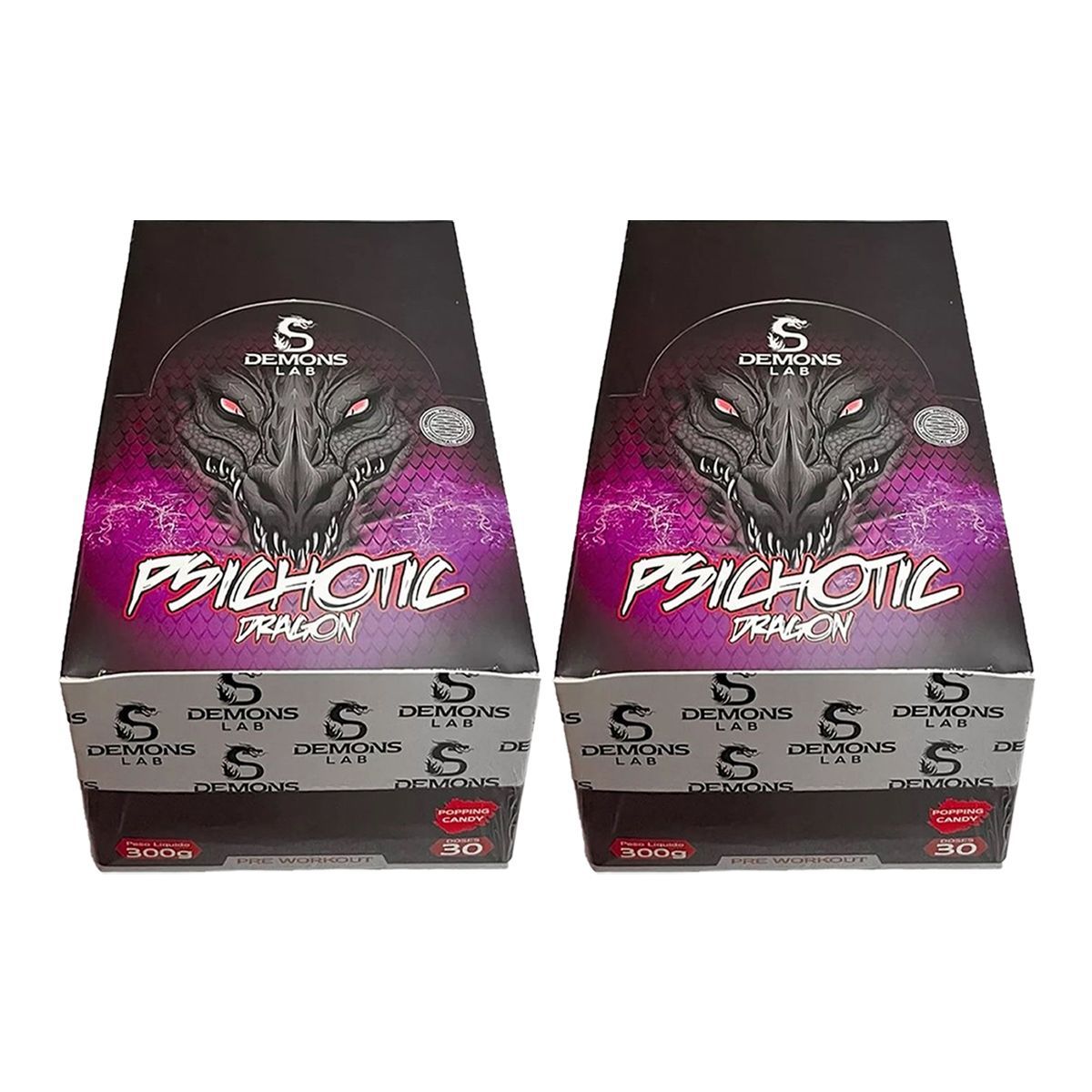 Kit 2X Psichotic Dragon - 30 Sach�s de 10g Fruit Punch - Demons Lab