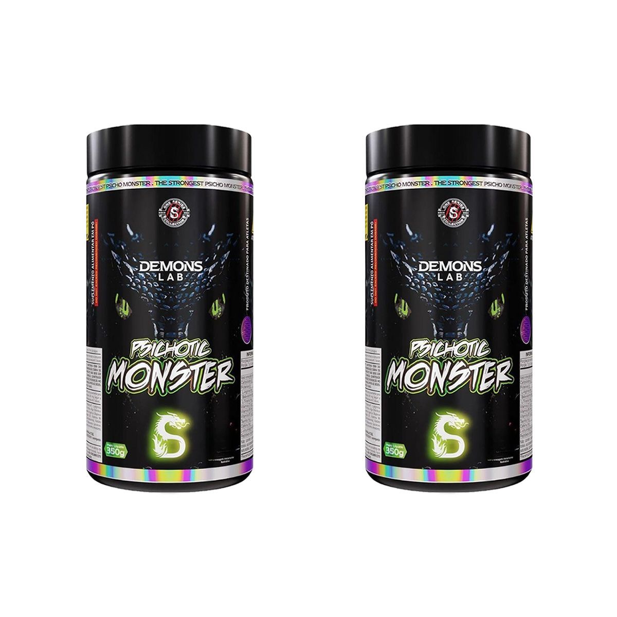 Kit 2X Psichotic Monster - 350g Fruit Punch - Demons Lab