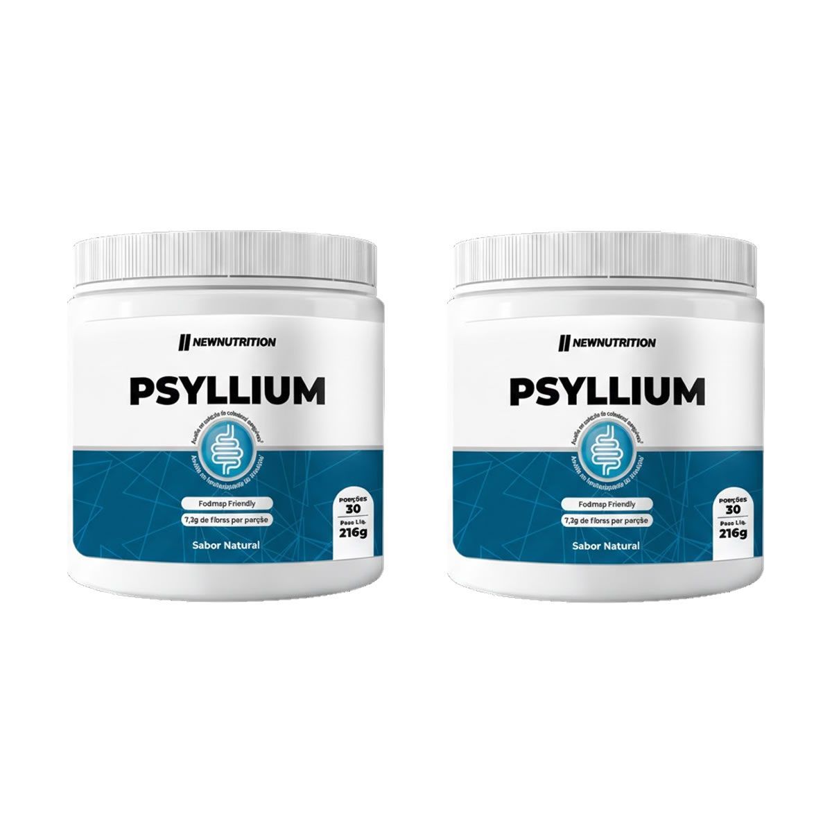 Kit 2X Psyllium - 216g Sem Sabor- NewNutrition
