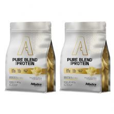 Kit 2X Pure Blend 100% Protein Lacto-free - 907g Refil Baunilha - Atlh�tica Nutrition