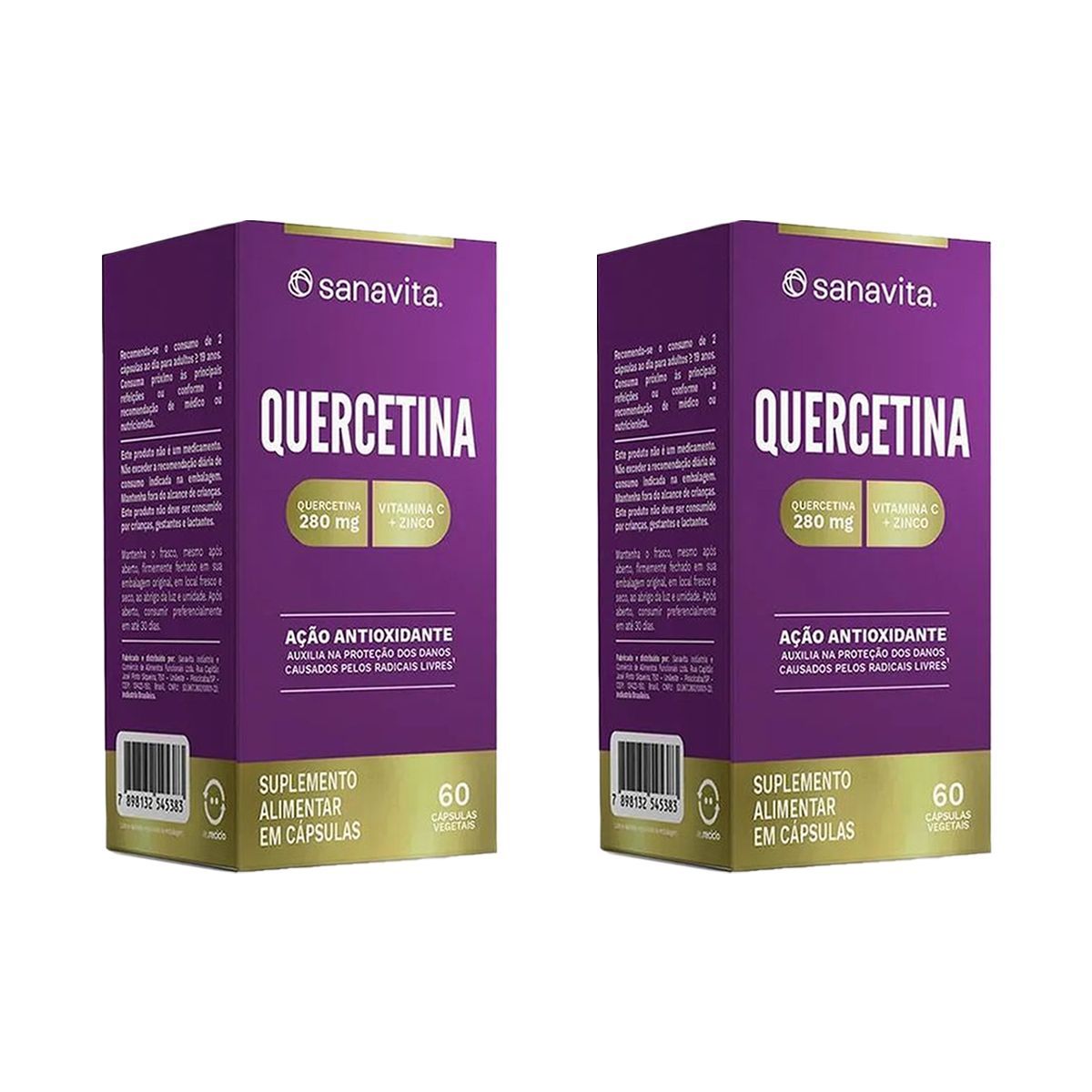 Kit 2X Quercetina - 60 C�psulas - Sanavita