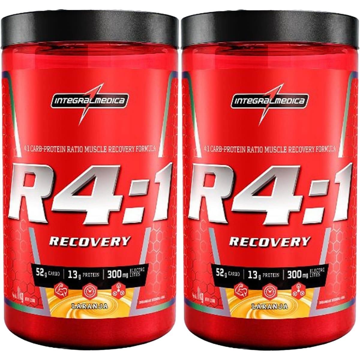 Kit 2X R4:1 Recovery Powder - 1000g Laranja - IntegralM�dica