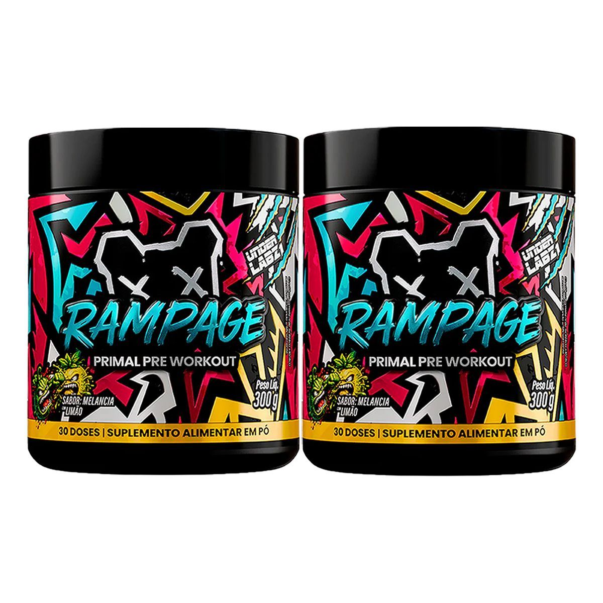 Kit 2X Rampage - 300g Melancia com Lim�o - Under Labz