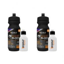 Kit 2X Recarb Energy Gel Black Squeeze + Mini Squeeze 100 ml - 600g Rasp Berry - Reidrat