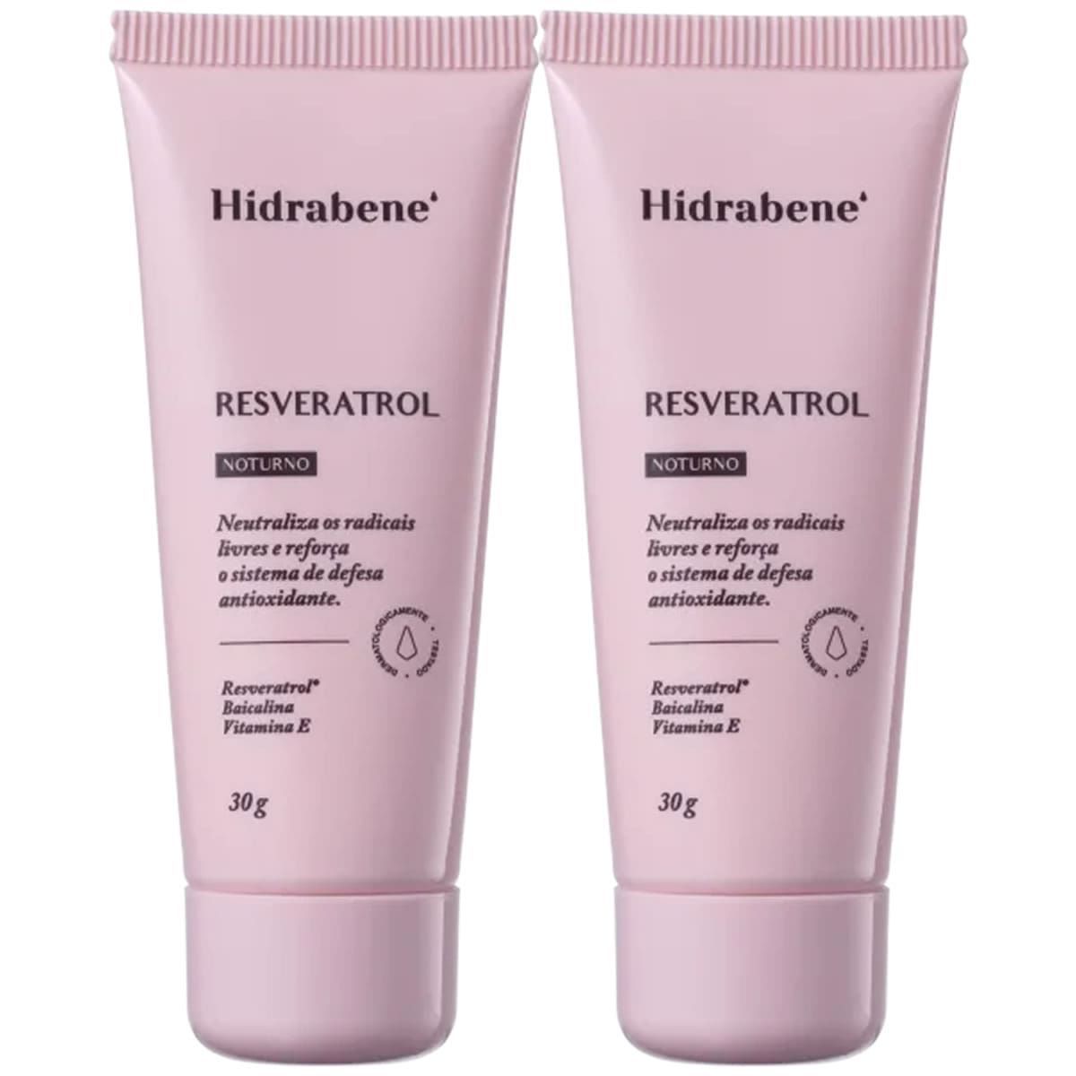 Kit 2X Resveratrol Creme Anti-idade - 30g Noturno - Hidrabene