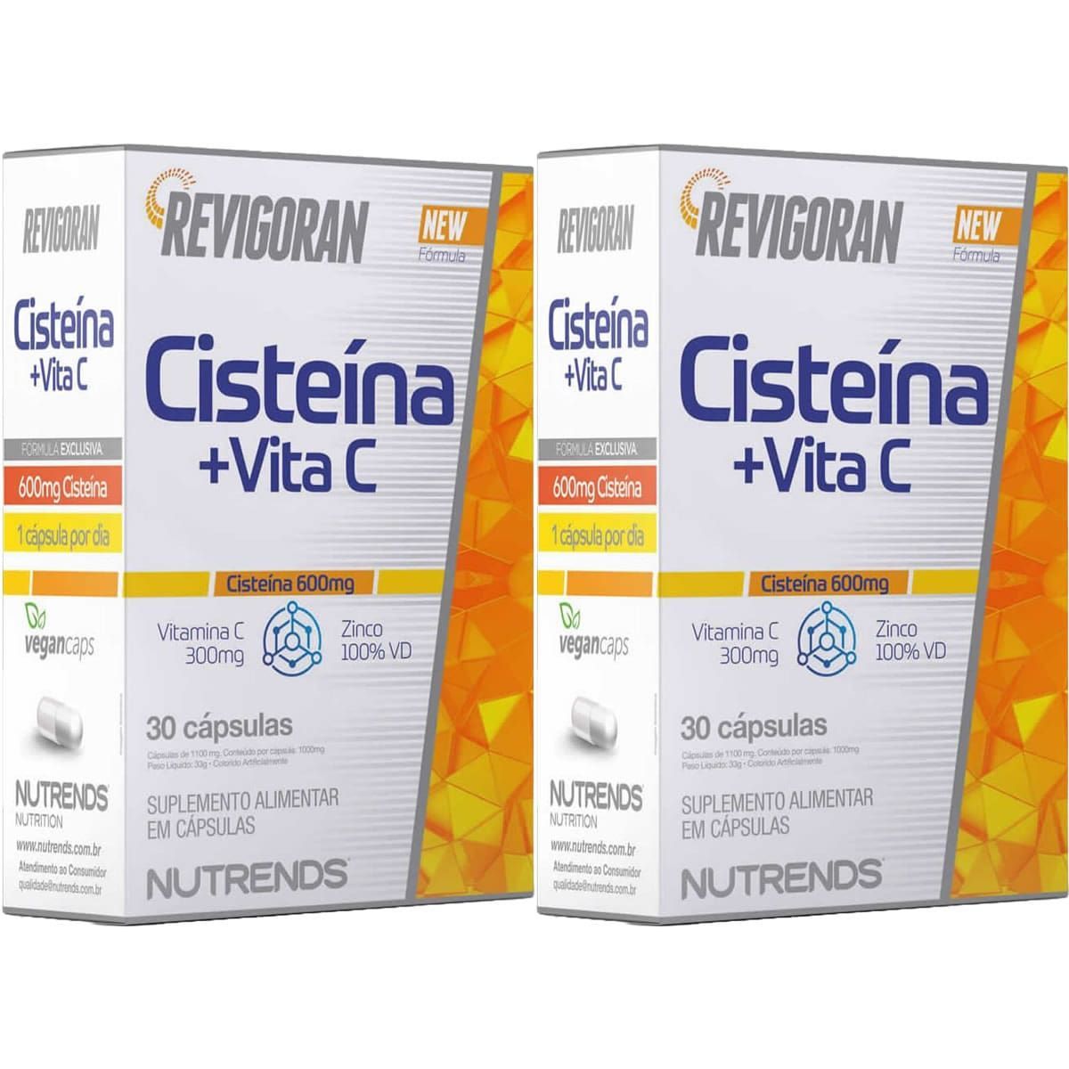Kit 2X Revigoran Ciste�na + Vita C - 30 C�psulas - Nutrends