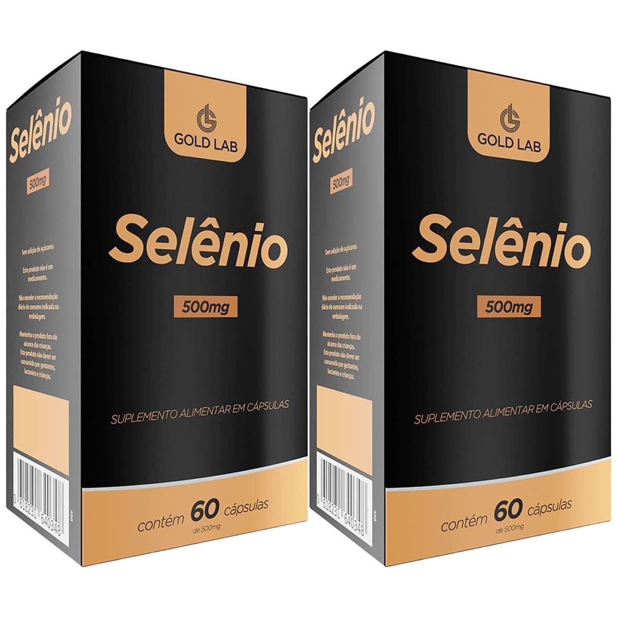 Kit 2X Sel�nio - 60 C�psulas - Gold Lab
