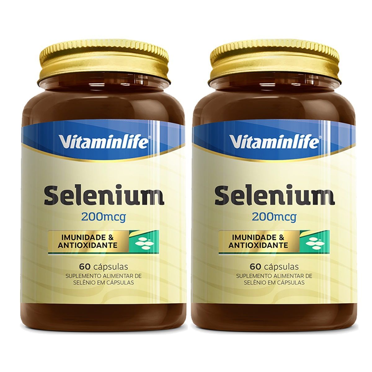 Kit 2X Selenium - 60 C�psulas - Vitaminlife
