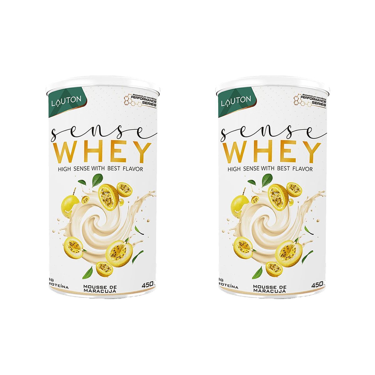 Kit 2X Sense Whey - 450g Mousse de Maracuj� - Lauton