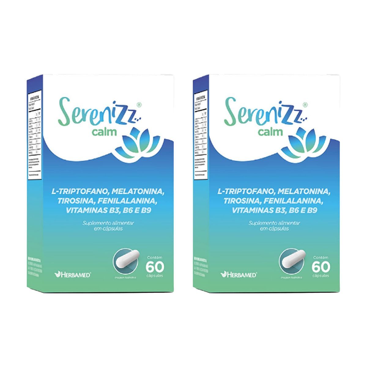 Kit 2X Serenizz Calm - 60 C�psulas - Herbamed