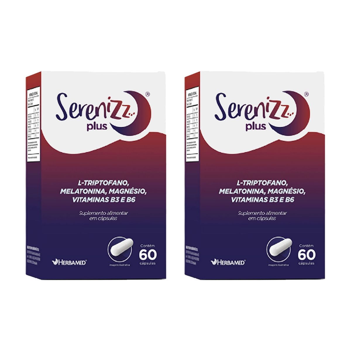 Kit 2X Serenizz Plus - 60 C�psulas - Herbamed