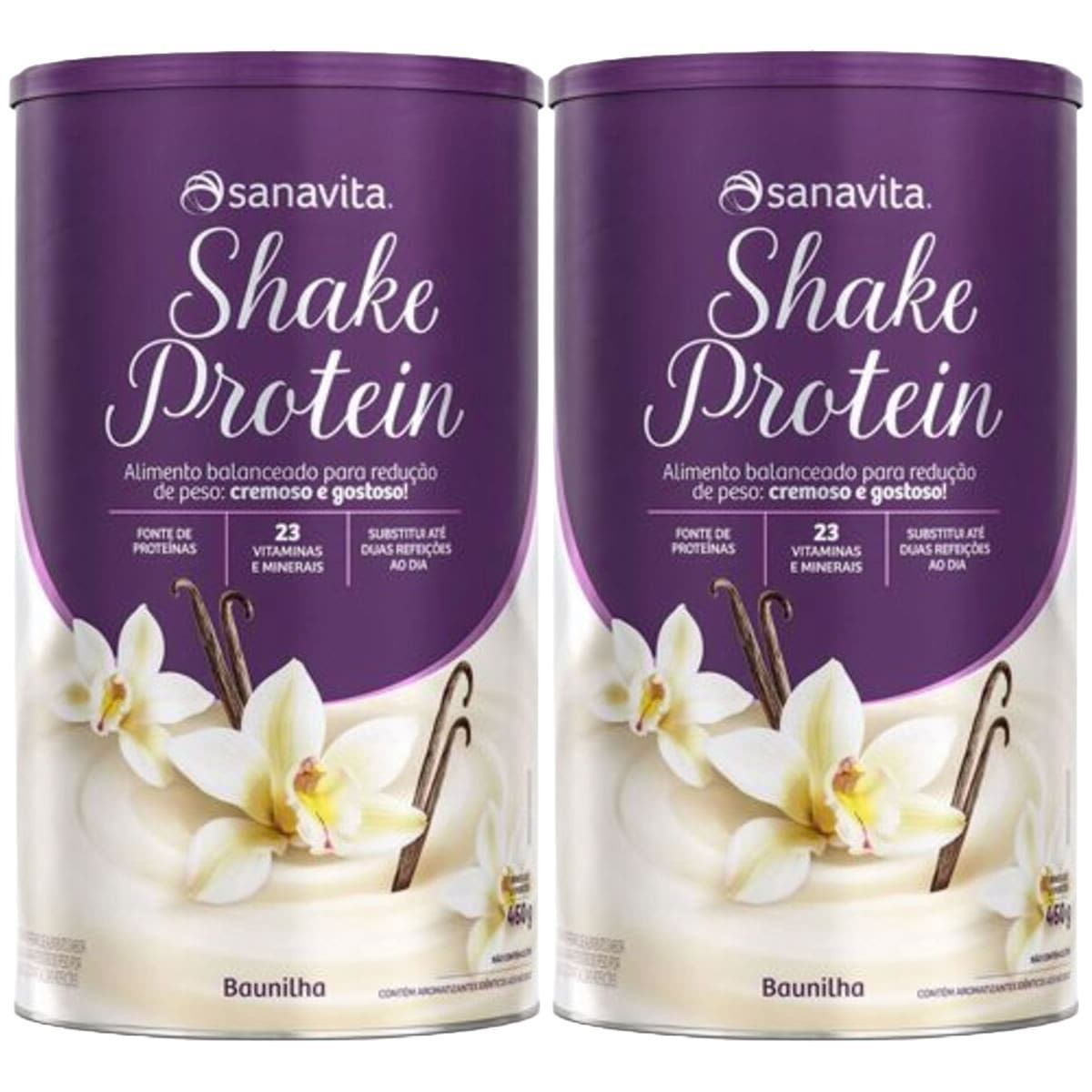 Kit 2X Shake Protein - 450g Baunilha - Sanavita