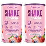 Kit 2X Shake Protein - 450g Morango com Blueberry - Sanavita