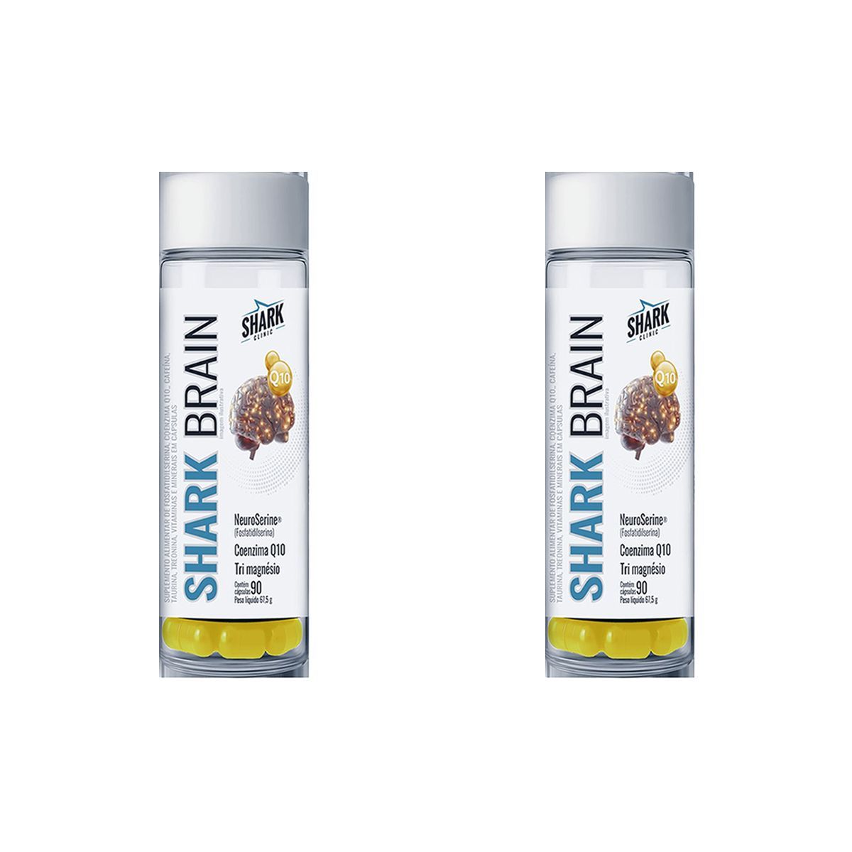 Kit 2X Shark Brain - 90 C�psulas - Shark Pro