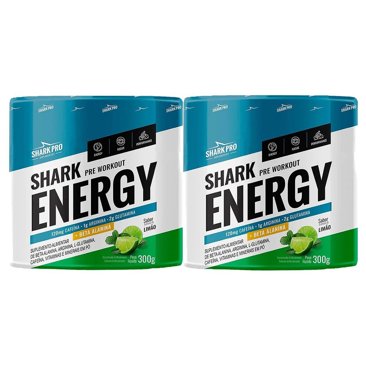 Kit 2X Shark Energy - 300g Lim�o - Shark Pro