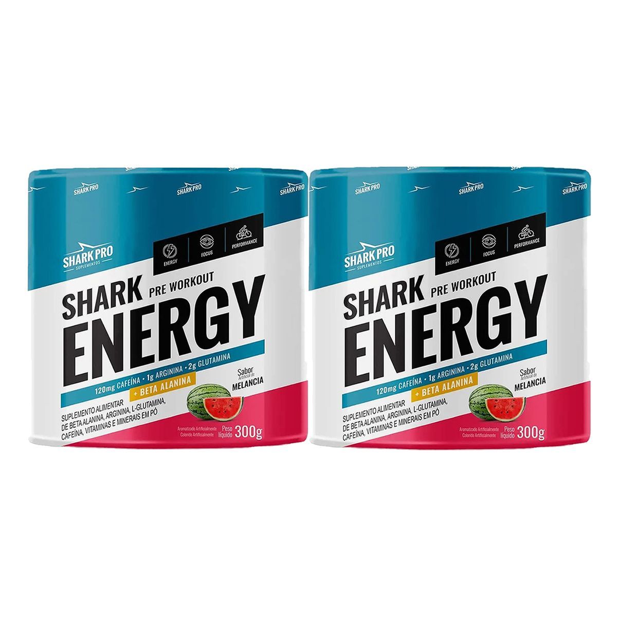 Kit 2X Shark Energy - 300g Melancia - Shark Pro