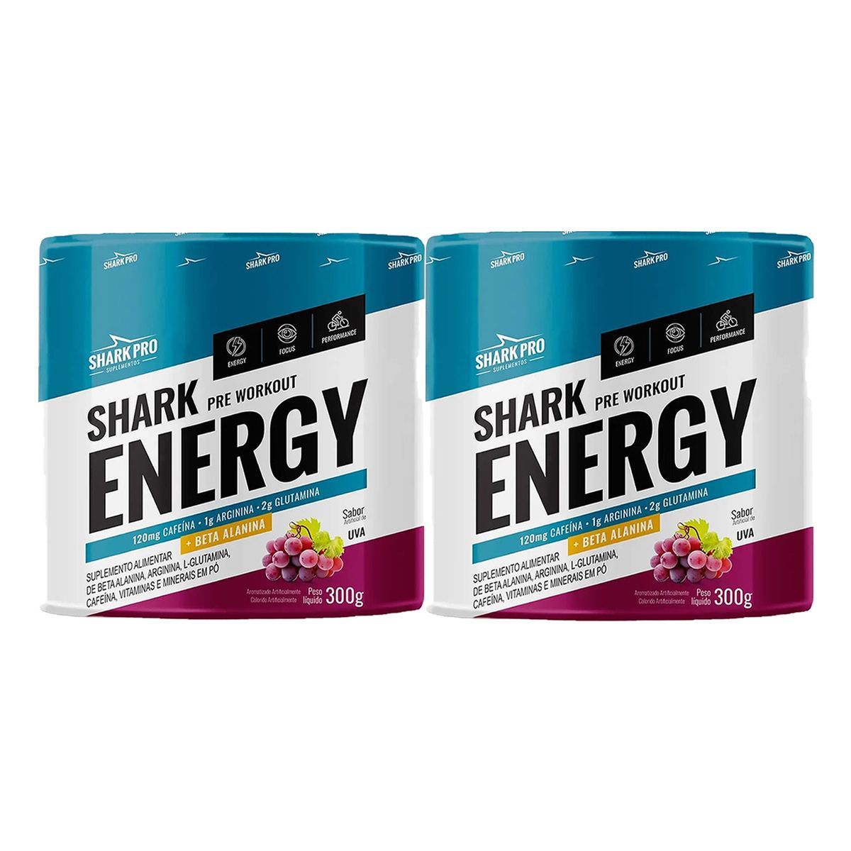 Kit 2X Shark Energy - 300g Uva - Shark Pro