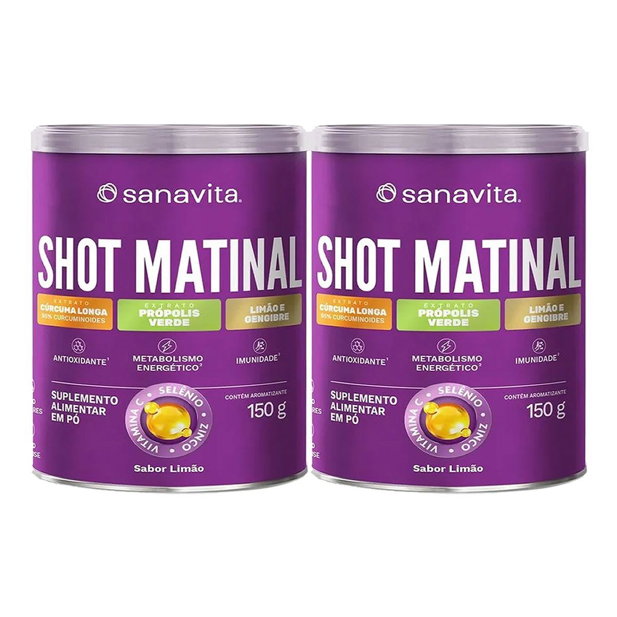 Kit 2X Shot Matinal - 150g Lim�o - Sanavita