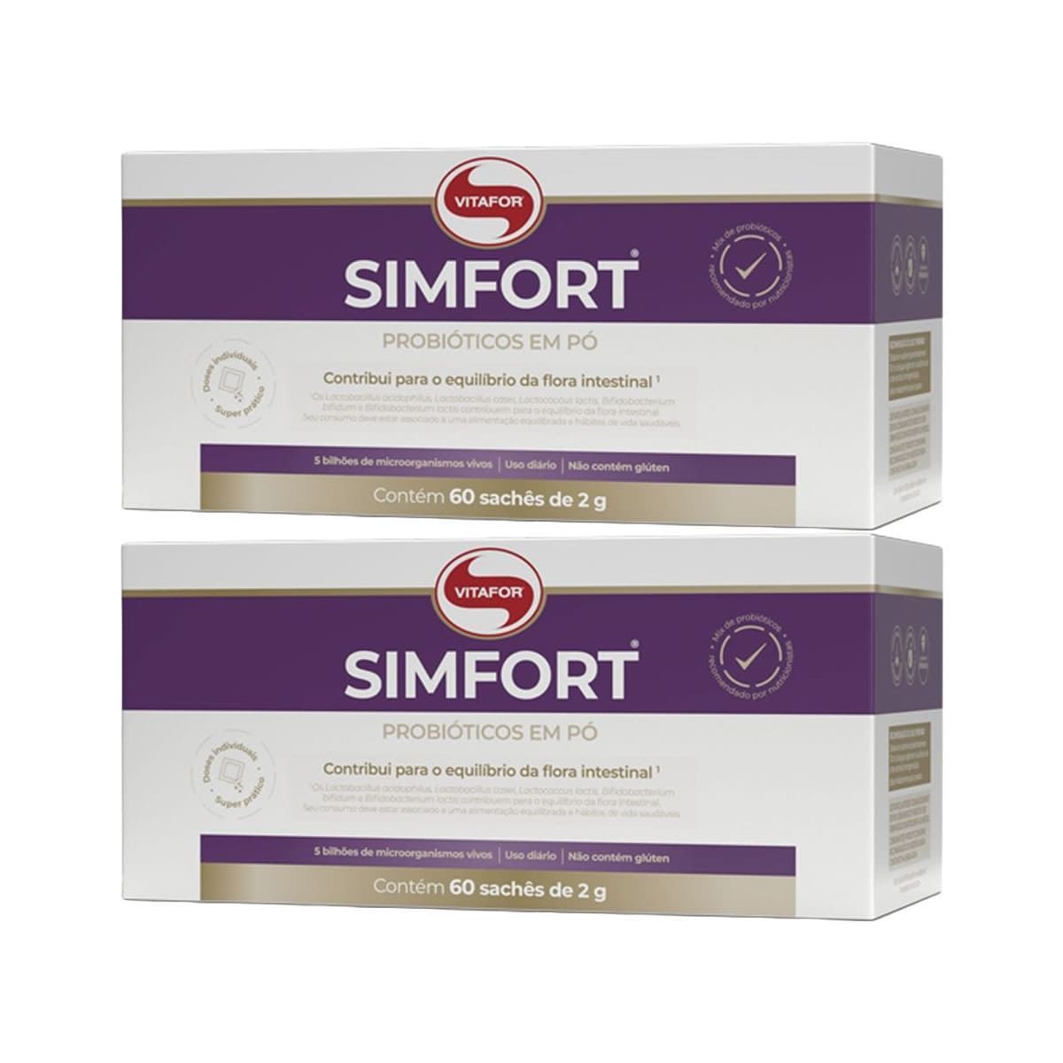 Kit 2X Simfort - 60 Sach�s 2g - Vitafor