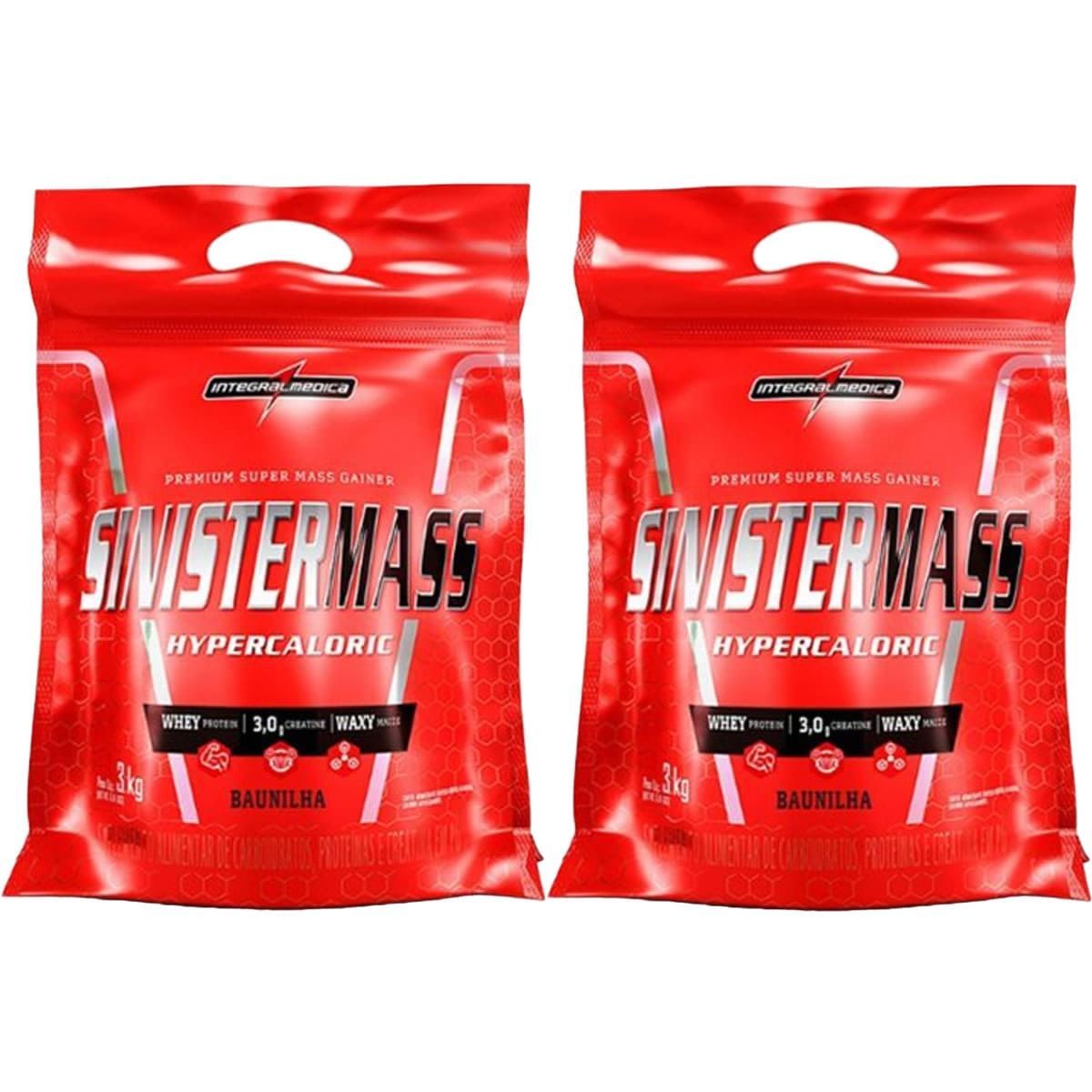 Kit 2X Sinister Mass - 3000g Baunilha - IntegralM�dica
