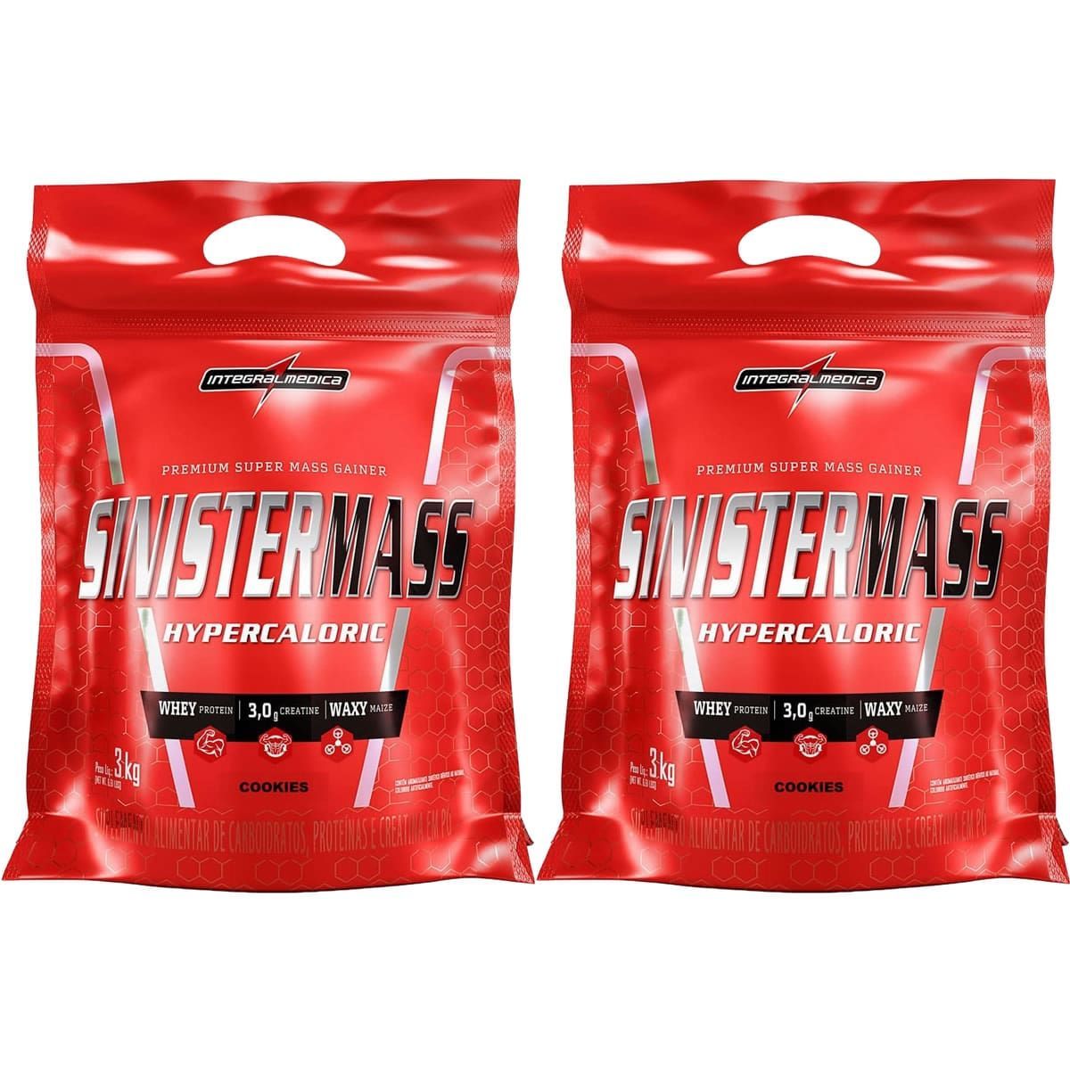 Kit 2X Sinister Mass - 3000g Cookies - IntegralM�dica