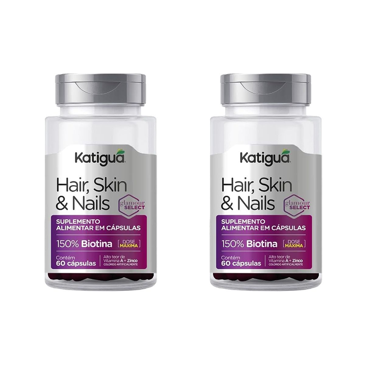 Kit 2X Skin Hair & Nails - 60 C�psulas - Katigu�