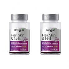Kit 2X Skin Hair & Nails - 60 C�psulas - Katigu�