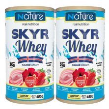 Kit 2X Skyr Whey - 455g Morango com Hibisco - Nature