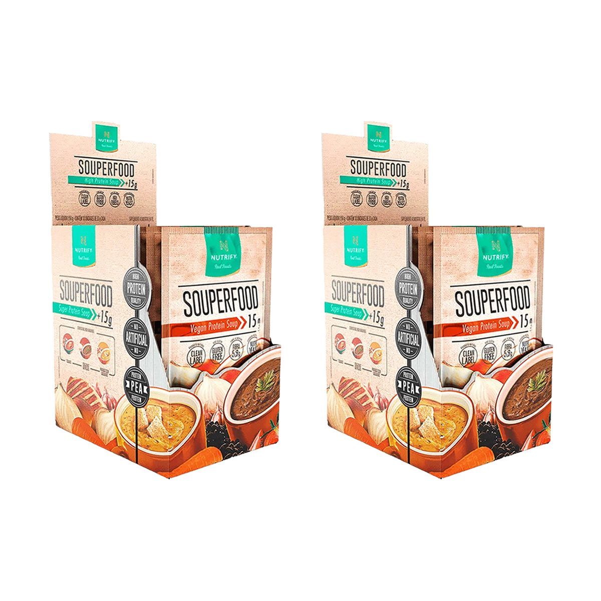 Kit 2X Souperfood - 10 Sach�s 35g Caldinho de Feij�o - Nutrify