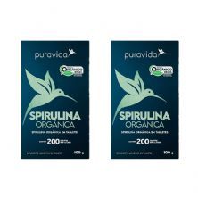 Kit 2X Spirulina Org�nica - 200 Tabletes - Puravida