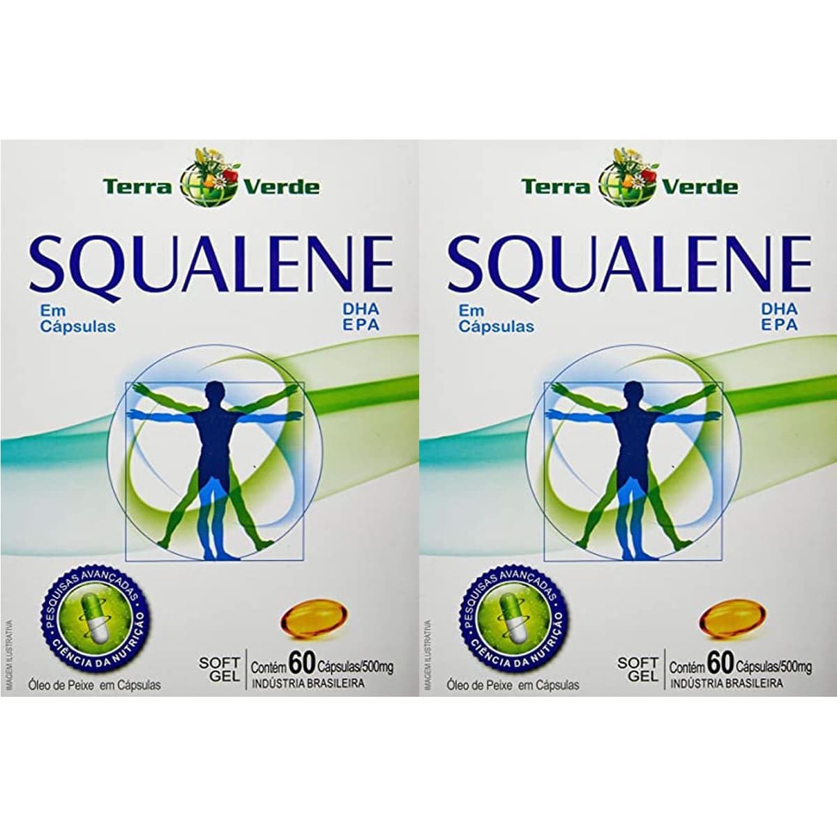Kit 2X Squalene - 60 C�psulas - Terra Verde