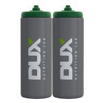 Kit 2X Squeeze Autom�tica - 800ml Prata - Dux Nutrition
